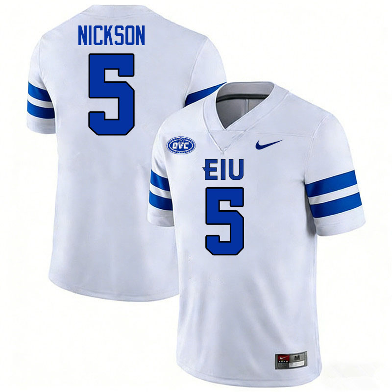 Eastern Illinois Panthers #5 Ja'Wuan Nickson College Football Jerseys,Uniforms-White